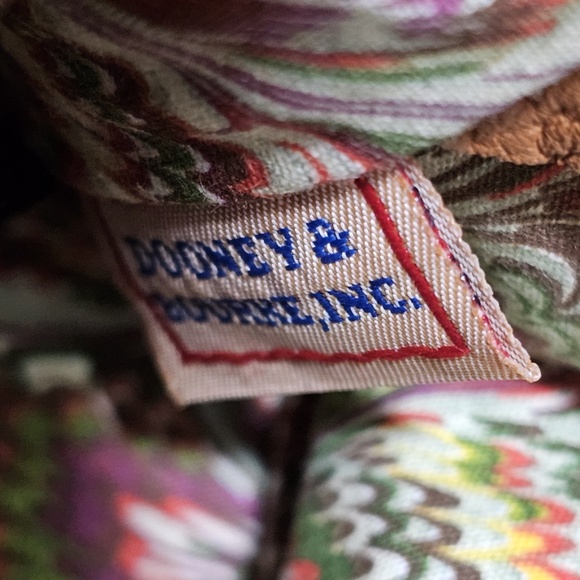 Dooney & Bourke Pebble Grain Leather Domed Satchel Tan Caramel Purse Handbag - Picture 12 of 16